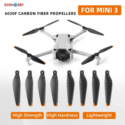 6030F Carbon Fiber Propellers Lightweight Low Noise Drone Accessories for DJI Mini 3