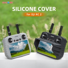 Sunnylife Controller Protective Cover Silicone Case with Sun Hood Sunshade Accessories for AIR 3 DJI RC 2