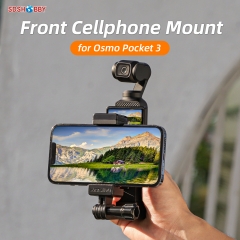 Sunnylife Front Phone Holder Mount Handheld Tripod Expansion Brackets for Osmo Pocket 3