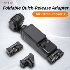 Sunnylife Foldable Quick Release Adapter Mount Action Camera Selfie Stick Tripod Adapter Cam Accessories for OSMO POCKET 3