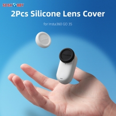 Sunnylife 2pcs Silicone Lens Cap Protector Lens Cover Dust-proof Accessories for Insta360 GO 3S