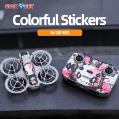 Sunnylife Colored Stickers Protective Film Scratch-proof Decals Skin Wrap Vlog Drone Accessories for DJI NEO