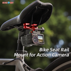 Sunnylife Bike Seat Rail Mount Action Camera Bicycle Clamp Road Mountain Bike Clip for Action 5 Pro/ Insta360 GO 3S/ GoPro 13