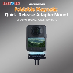 Sunnylife Foldable Magnetic Quick Release Mount Action Camera Selfie Stick Tripod Adapter Cam Stand for OSMO 360/ACTION 5pro/3/2