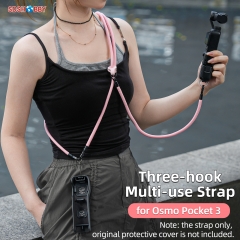 Sunnylife Neck Strap Crossbody Hanging Sling Hands-free Anti-fall Rope 1/4" Screw Neck Lanyard Shoulder Strap for Osmo Pocket 3