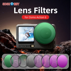Sunnylife Lens Filters Aluminum Alloy CPL Filters ND8 ND16 ND64 ND32 MCUV Accessories for Osmo Action 6