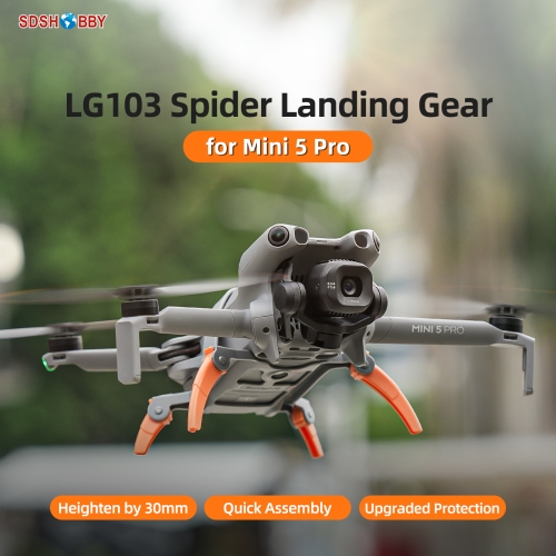 Sunnylife Landing Gear Heightened Spider Gears Extensions Support Leg Protector Accessories for Mini 5 Pro