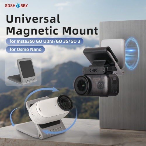 Sunnylife Universal Magnetic Mount Portable Tabletop Base Bracket Angles Adjustable 180° Rotation Accessories for Mini Cameras