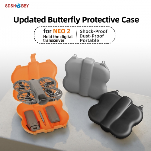 Sunnylife Updated Butterfly Protective Case Portable Shock-Proof Storage Box Dust-Proof Accessories for DJI NEO 2