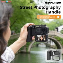 Sunnylife Integrated Street Photography Handle Ergonomic Hand Grip Quick Release Shutter Handle for Osmo Nano