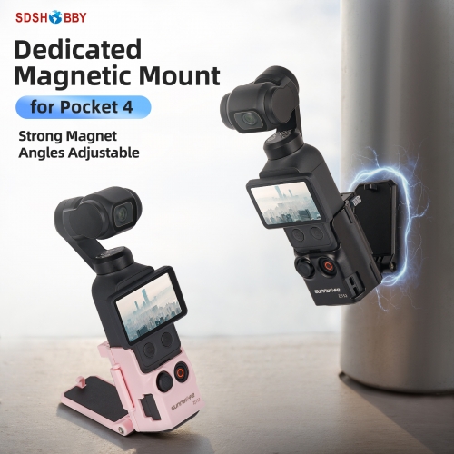 Sunnylife Multifunctional Magnetic Mount Tabletop Base Bracket Angles Adjustable Accessories for Osmo Pocket 4