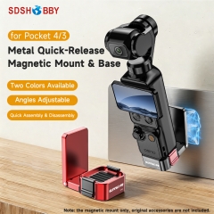 Sunnylife Metal Quick-Release Magnetic Mount Tabletop Base Bracket Angles Adjustable Accessories for Osmo Pocket 4/3