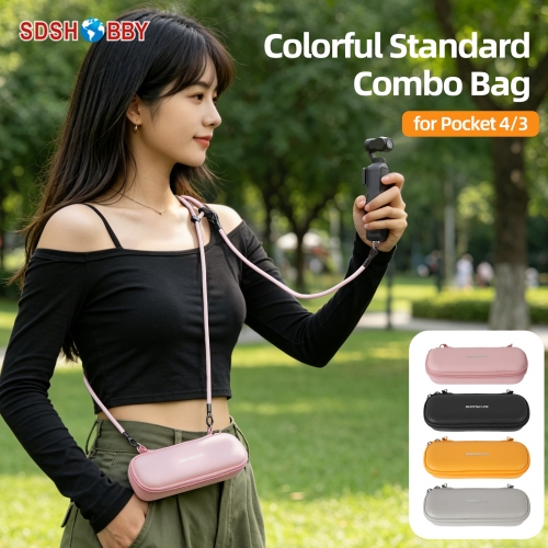 Sunnylife Mini Carrying Case Handbag Portable Travel Case Colorful Protective Organizer Standard Combo Bags Accessories for POCKET 4/3