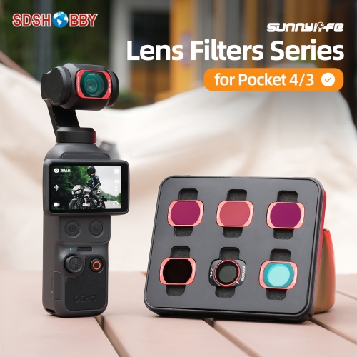 Sunnylife Magnetic Lens Filters Adjustable CPL 1/4 BLACK MIST & VND2-32 Filters Metal ND MCUV Accessories for OSMO POCKET 4/3