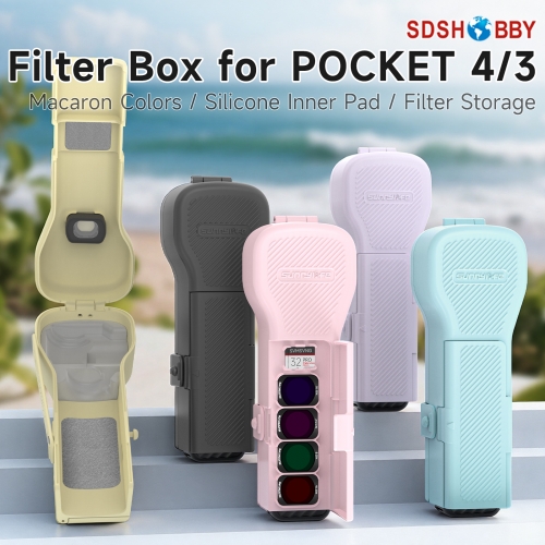 Sunnylife Colorful Protective Case with Filter Box Storage Case Gimbal Camera Protective Cover for Osmo Pocket 4/3