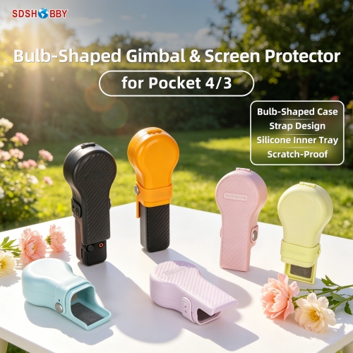Sunnylife Colorful Bulb-Shaped Gimbal Cover Camera Protector Screen Protective Case Accessories for Osmo Pocket 4/3