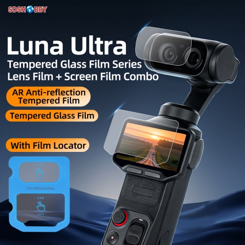 Sunnylife Lens Screen Protector AR Tempered Glass Protective Film Action Camera Accessories for Insta360 Luna Ultra