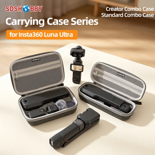 Sunnylife Mini Carrying Case Handbag Portable Travel Case Protective Organizer Standard Combo Bags Accessories for Insta360 Luna Ultra