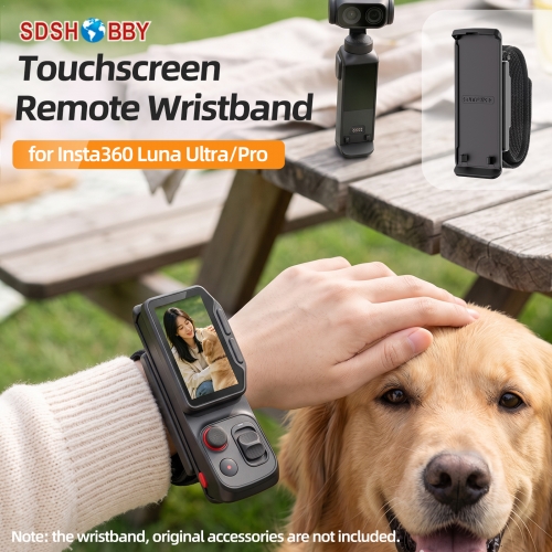 Sunnylife Touchscreen Remote Wristband Quick-Release Wrist Strap Adjustable Expansion Band for Insta360 Luna Ultra/Pro