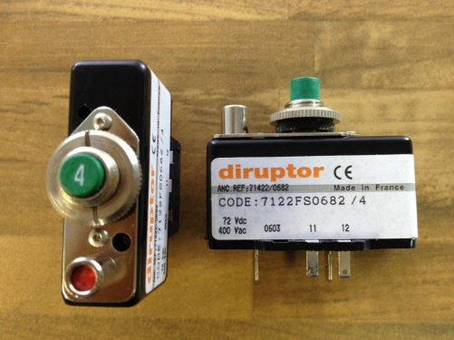 French code7122F S0682/4 72V-400VDC 4A diruptor device circuit breaker