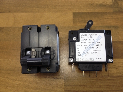 Original JAA2S-A2A3-LA-04-H-L-52 HEINEMANN - circuit breaker 2P 277V 10A