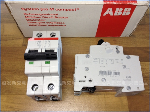 Original American S202 C6 ABB air switch circuit breaker 6A 2P