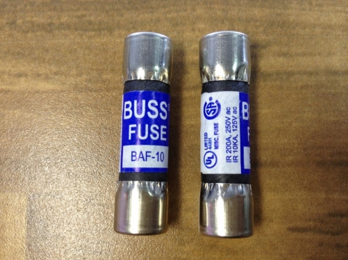 The United States BUSS BAF-10 T23 Bussmann 10X38MM fuse tube MD63178 250V