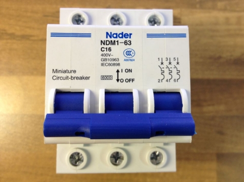 The letter NDM1-63 Nader genuine new C16 mini circuit breaker 3P16A air switch