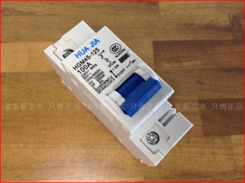 HUA JIA 230VAC 60VDC kaiwah AC DC circuit breaker HGM45-125 100A -