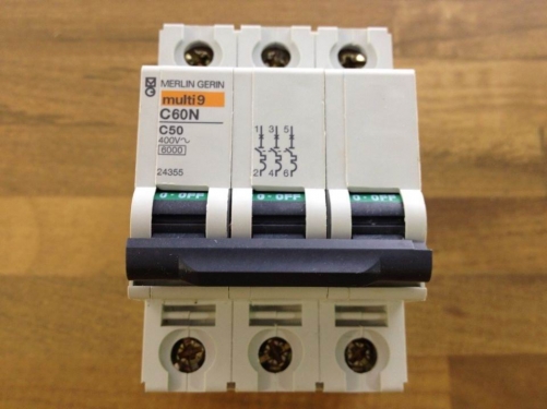 MuIti 9 Schneider C50 C60N circuit breaker 3P50A original authentic 24355