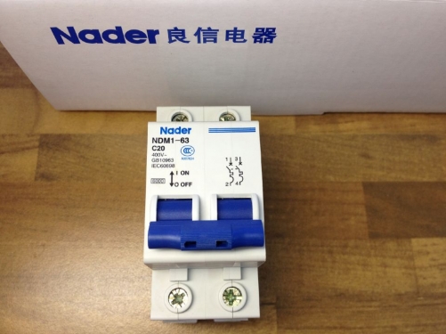 Nader letter NDM1-63 C20 genuine new miniature circuit breaker 2P20A air switch