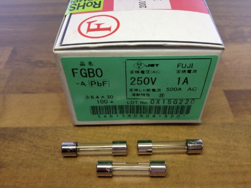 FUJI Fuji FGBO JET imported fuse tube 250V 6X30 PSE 1A original authentic