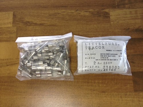 The United States Litteifuse Netlon T2A 250V imported glass tube fuse 2A 5X20 insurance