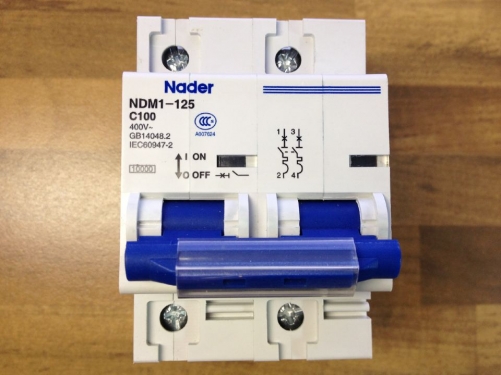 Nader letter NDM1-125 C100 genuine new miniature circuit breaker 2P 100A air switch