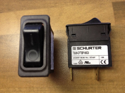 Original schurte - R circuit breaker TA35-CFTBF150C0 ship type two switch button 15A