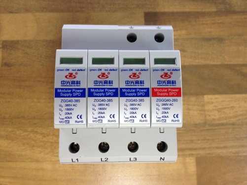 In the light of ZGG40-385 power module surge protector lightning protection device 40KA 385V (3+1)