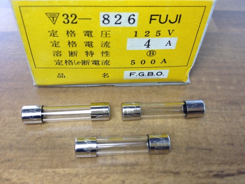 Original Japanese FUJI Fuji 32-826 FGBO glass 4A 125V 6X30MM