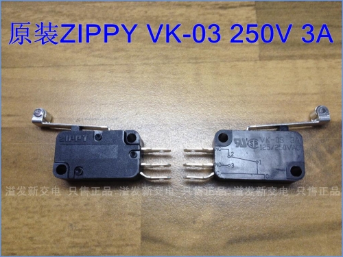 Original Taiwan VK-03 ZIPPY import long round micro switch / limit / travel switch 3A250V