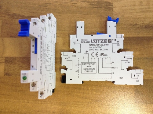 Germany LUTZE Lu CE RE7-0841 relay base 6-24VDC/VAC 760841 relay seat