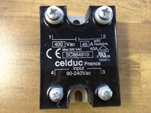 The original French Celduc SC864910 45A 90-250V 400V, solid state relay