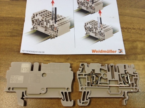 Original German Weidmuller Wade Miller ZDU2.5 straight terminal terminal terminal terminal