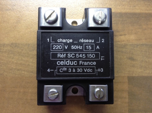 The original French Celduc SC545150 15A 220V said the import of solid state relay 3-30V