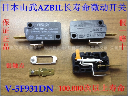 Original Japanese V-5F931DN import long life silver contact micro switch / limit travel switch