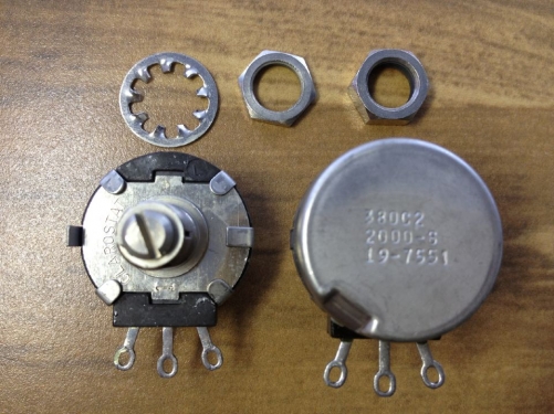 United States 380C2 2000-6 CLAROSTAT potentiometer 19-7551 original authentic