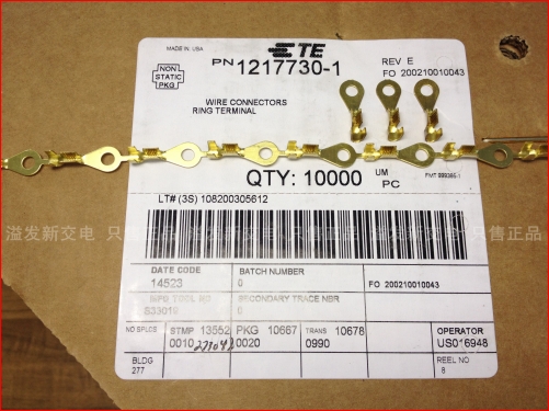 The United States Tyco Tyco 1217730-1 imported O type cold press terminal end of O shaped copper pre round