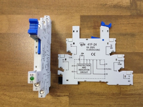 Acer 41F-24 relay 6-24VDC/VAC relay seat