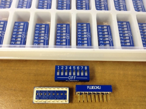 Import Fujitsu FUJISOKU 8 dial switch pitch 2.54MM flat dial switch toggle switch