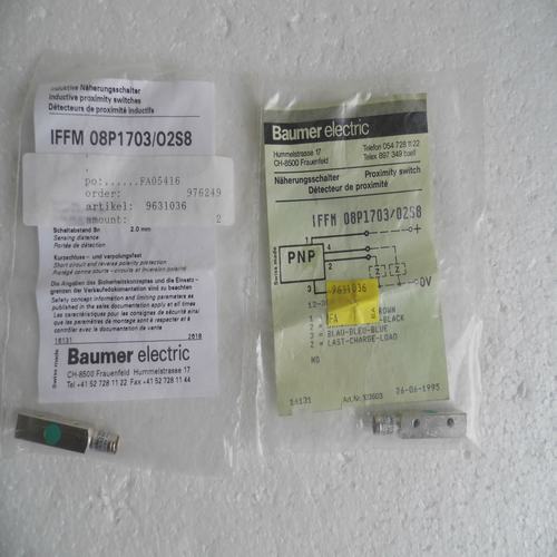 * special sales * brand new original authentic 08P1703/02S8 Baumer sensor IFFM