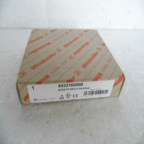 New original Weidmuller WTZ4 PT100/3 C 0/4-20mA spot signal isolator