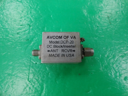 Of DCP-20 SMA AVCOM RF microwave coaxial DC converter